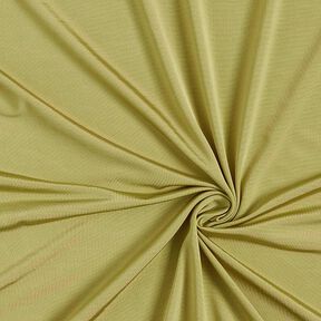 Tessuto tricot altamente elastico in tinta unita – oliva giallastro, 