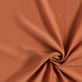 Tessuto leggero increspato per camicette in tinta unita – bronzo, 