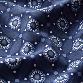 jersey di cotone Azulejos grandi – blu marino/grigio blu, 