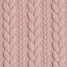 Jersey jacquard, cloqué, motivi a treccia – rosé,  thumbnail number 1