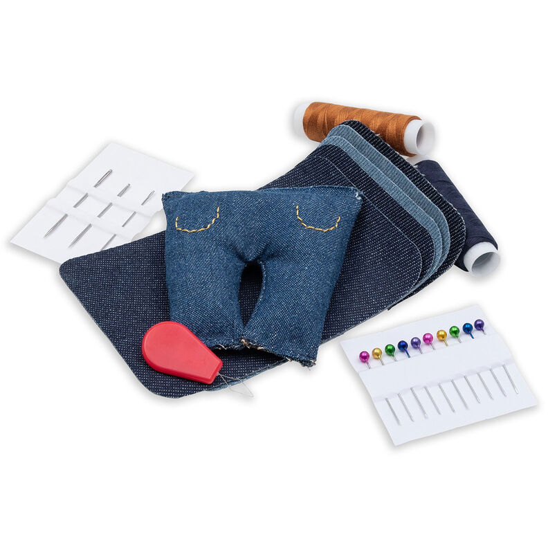 Kit di toppe per jeans | Prym – colore blu jeans,  image number 3