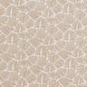 cotone rivestito Mini foglie astratte – beige/bianco,  thumbnail number 1