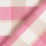 Flanella di cotone a grandi quadri – bianco/pink,  thumbnail number 5