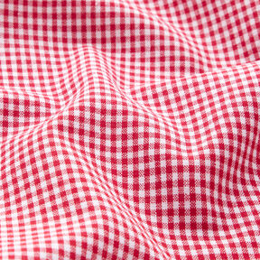tessuto in cotone Quadro vichy 0,2 cm – rosso/bianco, 