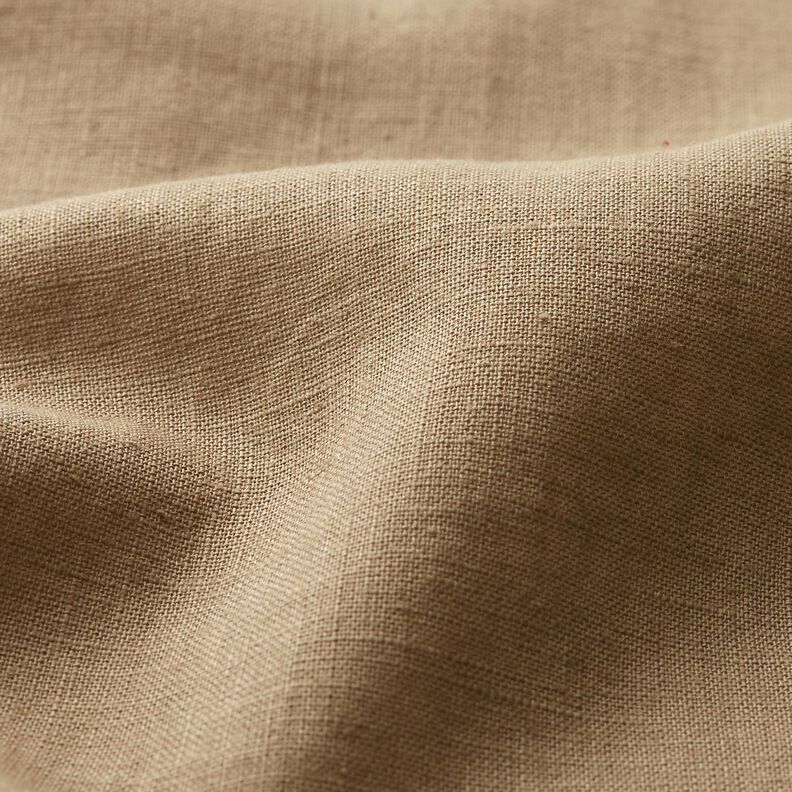 Leggero misto lino prelavato – beige scuro,  image number 3