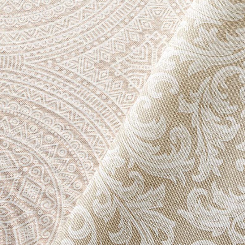 tessuto arredo tessuti canvas mandala – naturale/bianco,  image number 5