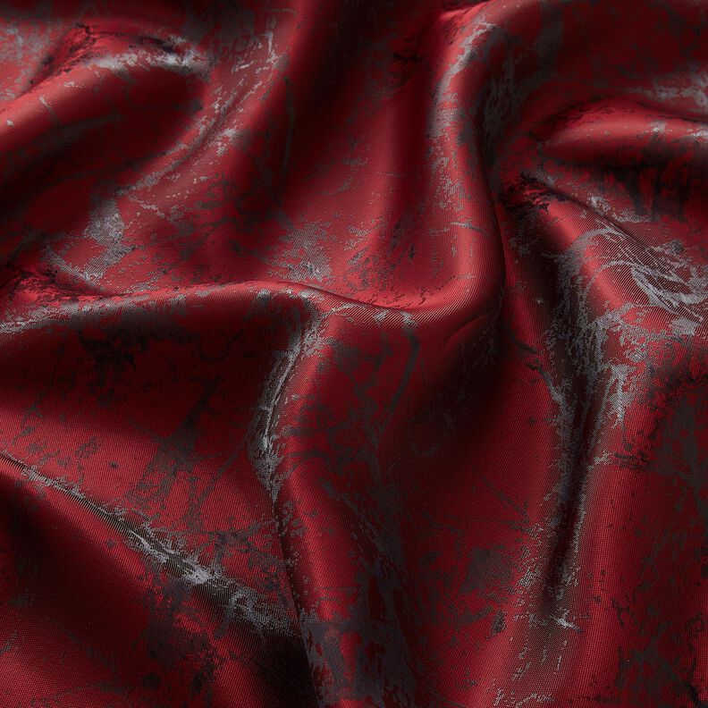 tessuto per fodere Jacquard Marmorizzato – rosso Bordeaux,  image number 2