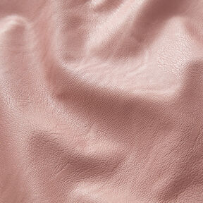 Finta pelle elasticizzata in tinta unita – rosa anticato, 