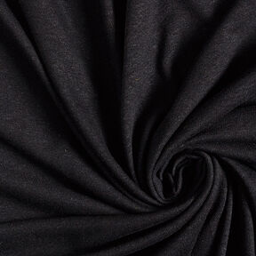 misto lino viscosa tessuto in maglia fine – nero, 