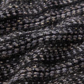 Tessuto per cappotti misto lana vergine Lurex melange – antracite, 