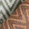 Tessuto jacquard da esterni stile etnico – verde oliva,  thumbnail number 4