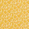 cotone rivestito Mini foglie astratte – giallo sole/bianco,  thumbnail number 1