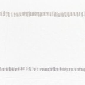 tessuto per tende a vetro voile Righe delicate 295 cm – grigio seta/avorio, 