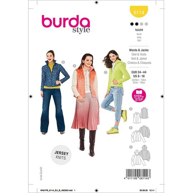 gilè / giacca | Burda 6114 | 34-44,  image number 1