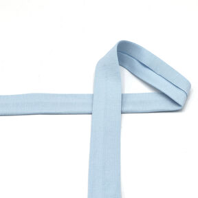 Nastro in sbieco jersey di cotone [20 mm] – azzurro, 