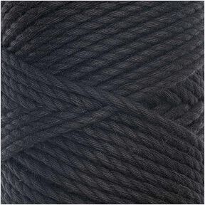 Creative Cotton Cord Skinny filato per macramè [3mm] | Rico Design – nero, 