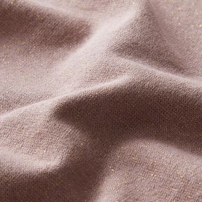 Polsini glitterati in tessuto tubolare con Lurex – rosa antico scuro/oro effetto metallizzato, 