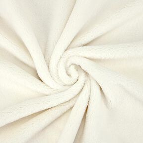 Tessuto peluche SNUGLY [1 m x 0,75 m | altezza pelo: 5 mm] - bianco sporco | Kullaloo, 
