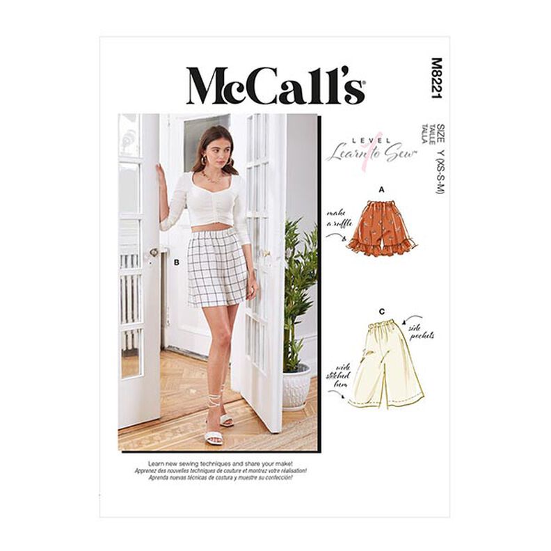 shorts, McCall´s 8221 | 32-40,  image number 1