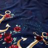 jersey di cotone Ancore e rose | Glitzerpüppi – blu notte/oro anticato,  thumbnail number 2