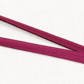 Satin Filetto sbieco [10 mm] – rosso Bordeaux, 