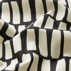 cotone rivestito Pennellate – nero/bianco lana, 