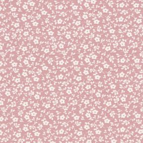 Jersey di cotone, millefiori – rosa antico chiaro/bianco, 