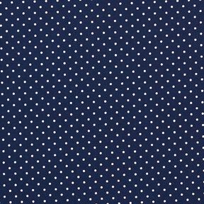 Cotone laminato Piccoli pois – blu notte, 