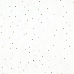 mussola, stampa laminata, rettangolo | by Poppy – bianco lana | Resto 100cm, 
