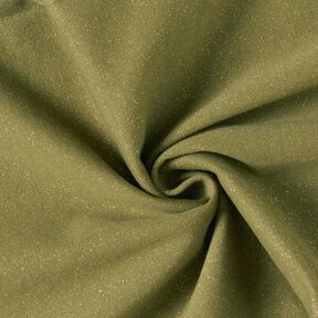 Polsini glitterati in tessuto tubolare con Lurex – verde oliva/oro effetto metallizzato, 