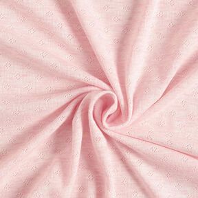 jersey maglia fine con motivi traforati Melange – rosa chiaro, 