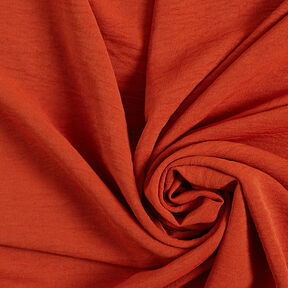Tessuto per camicette semplice e increspato in tinta unita – terracotta, 