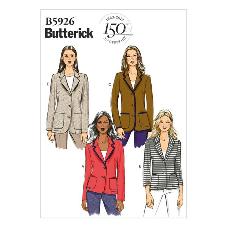 blazer, Butterick 5926|34 - 42,  image number 1