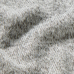Tessuto in maglia fine mélange – grigio chiaro, 