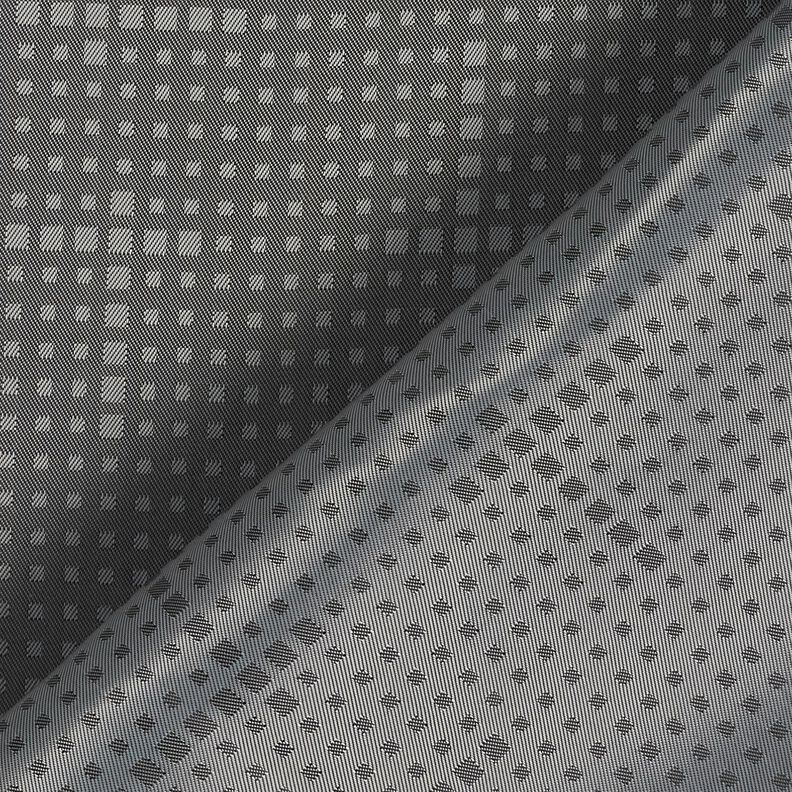 tessuto per fodere Jacquard Quadretti irregolari – grigio scuro,  image number 4