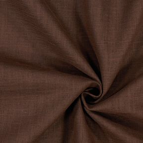Tessuto di lino misto Ramie medio – marrone scuro, 