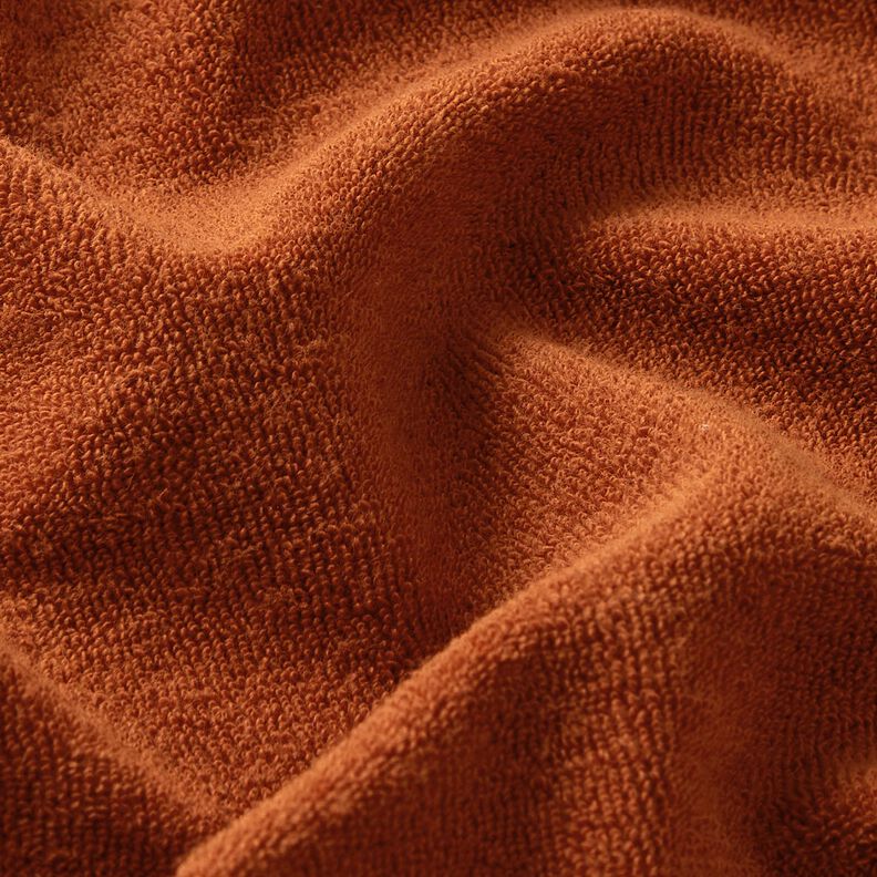 tessuto in spugna stretch tinta unita – terracotta,  image number 2