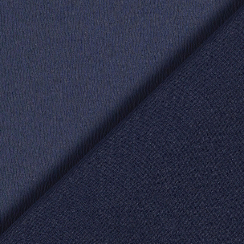 Crepe satin in tinta unita – blu marino,  image number 3