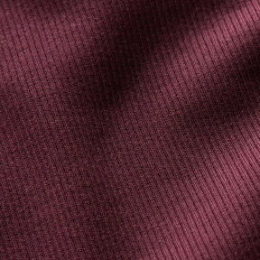 Coste fini jersey di cotone – rosso merlot, 