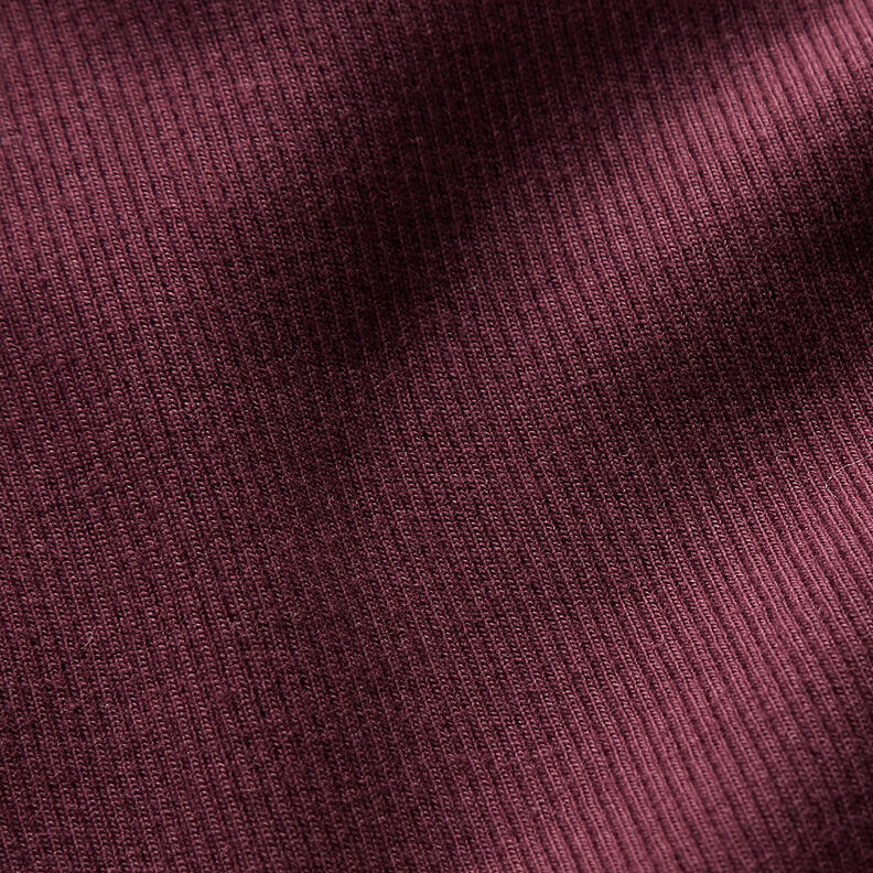 Coste fini jersey di cotone – rosso merlot,  image number 2