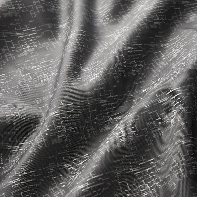 tessuto per fodere Jacquard Motivo a griglia – grigio,  image number 2