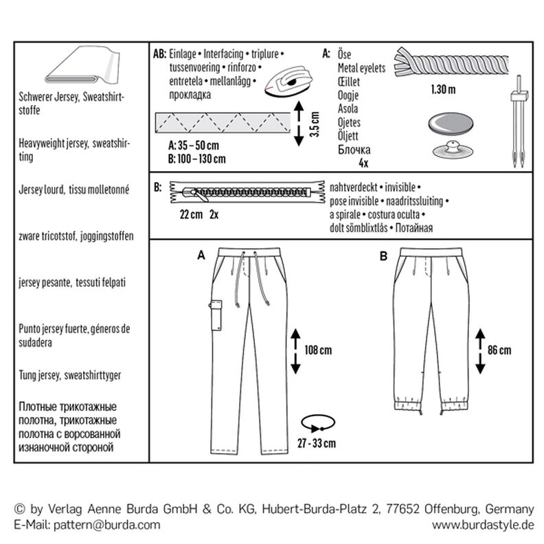 pantalone | pantalone 3/4, Burda 6471 | 34 - 46,  image number 5