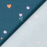 GOTS jersey di cotone Fiori e cuori | by Poppy nero-azzurro,  thumbnail number 4