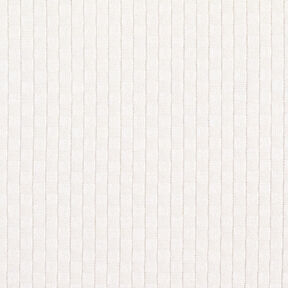Maglia fine con quadri strutturati – bianco lana, 