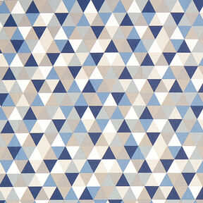 tessuto arredo mezzo panama triangoli – blu, 