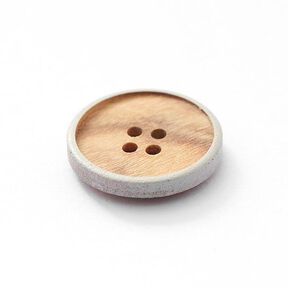 bottone in legno 4 fori – beige/grigio, 