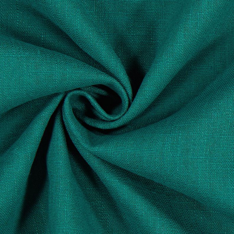 Tessuto di lino misto Ramie medio – abete blu,  image number 3