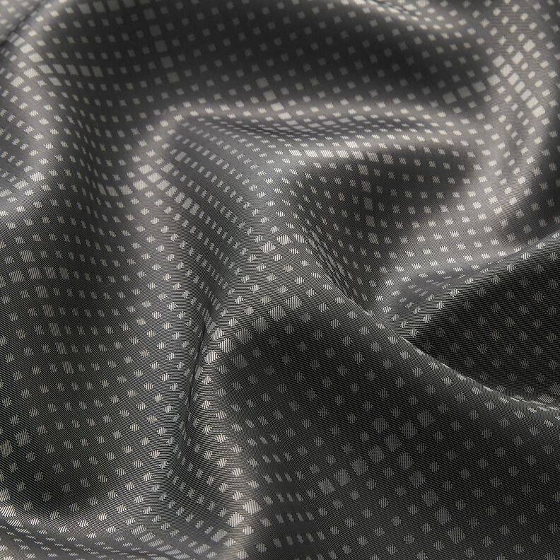 tessuto per fodere Jacquard Quadretti irregolari – grigio scuro,  image number 2