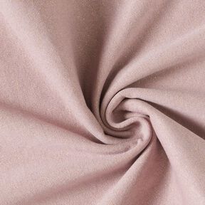 Polsini glitterati in tessuto tubolare con Lurex – rosa antico scuro/oro effetto metallizzato, 