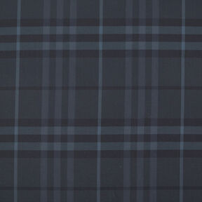 Tessuto per camicia a quadri scozzesi – blu notte/nero | Resto 60cm, 